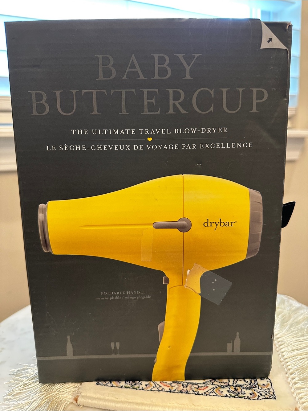 Drybar Yellow Baby Buttercup Travel Hair Dryer